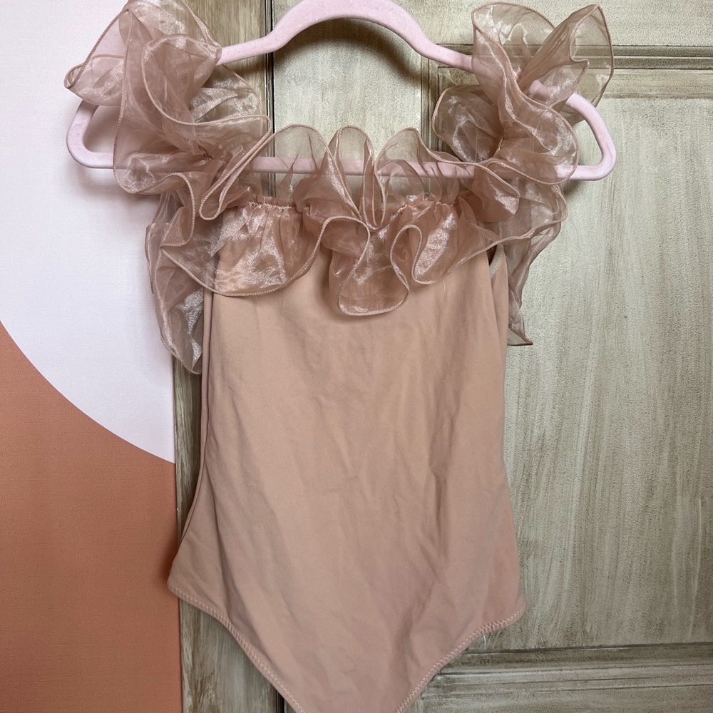 S free people peach bodysuit